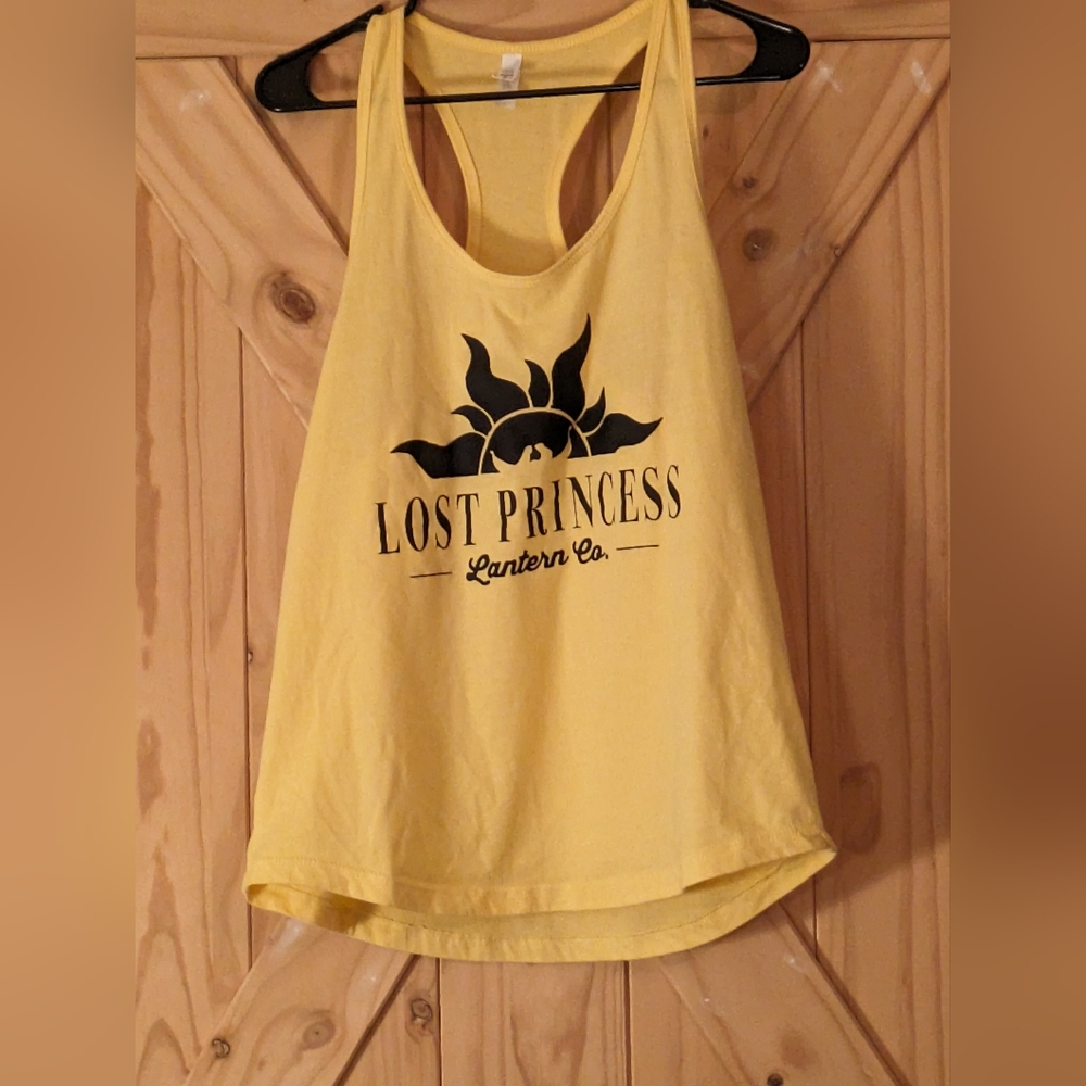 Etsy Disney Rapunzel Tangled Princess Lantern Size XL Yellow Razor Back Tank